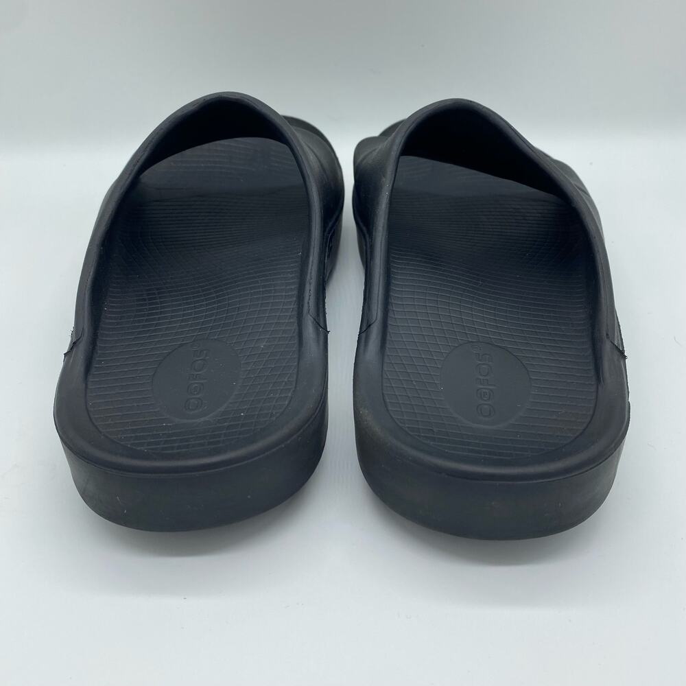 Oofos Black Rubber Slide Sandals Comfort Shoes Orthopedic Slip-on Men's size 10 - Picture 4 of 8
